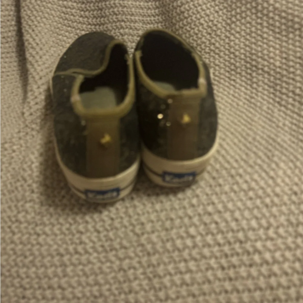kate spade + Keds Triple‎ Decker Glitter Slip Ons, Size 7.5